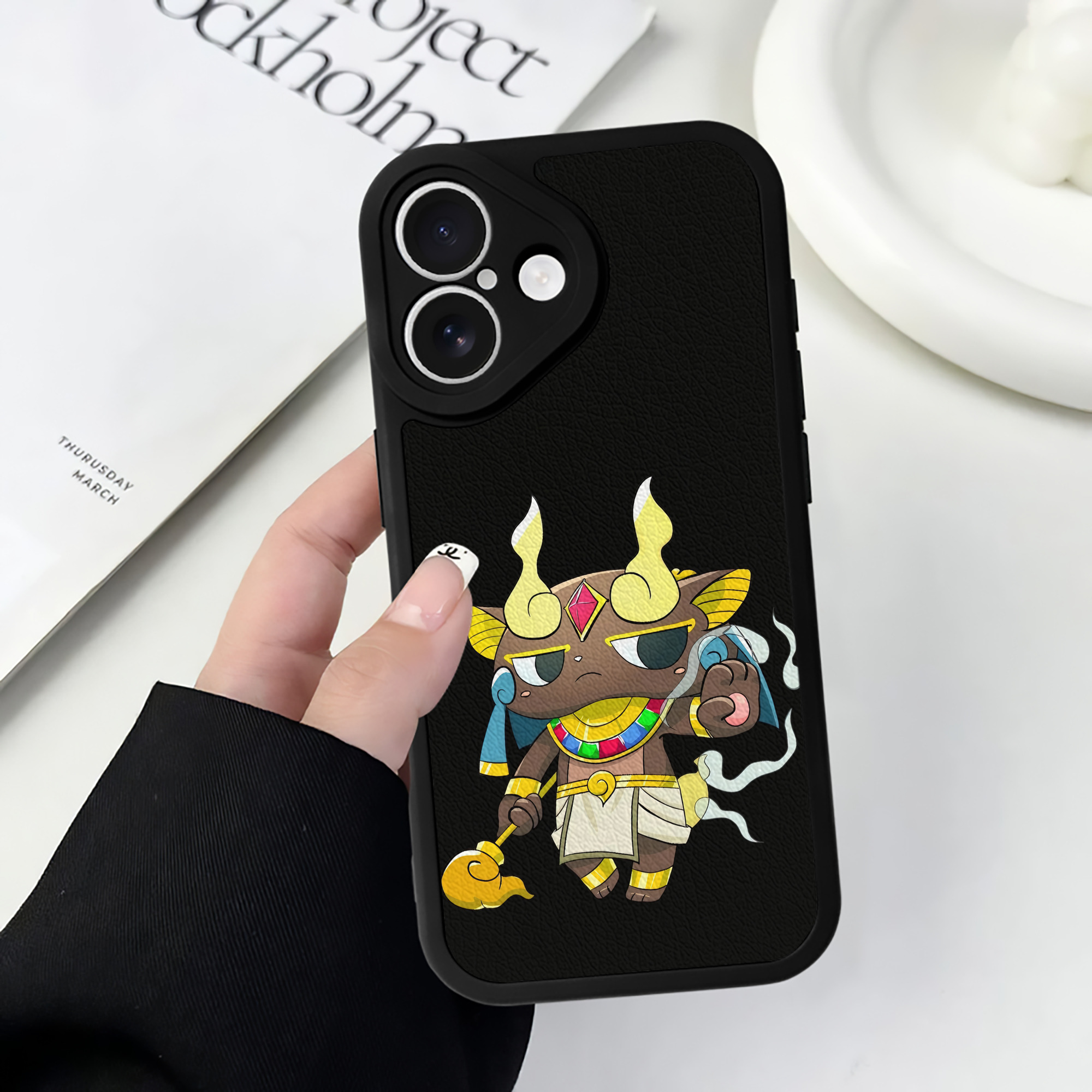 （画像用） 妖怪ウォッチ Yo-kai Watch 【iPhone 16シリーズ対応】シリコンスマホケース（レザー調） 材質：シリコン